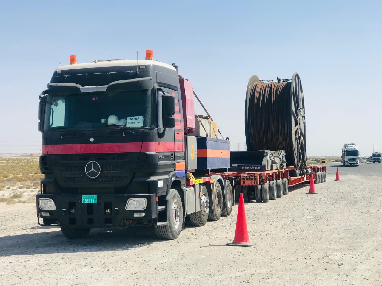 Read more about the article Delivering a 90-Ton Steel Coil Drum | Heavy-Lift Logistics from Abu Dhabi to Jafza